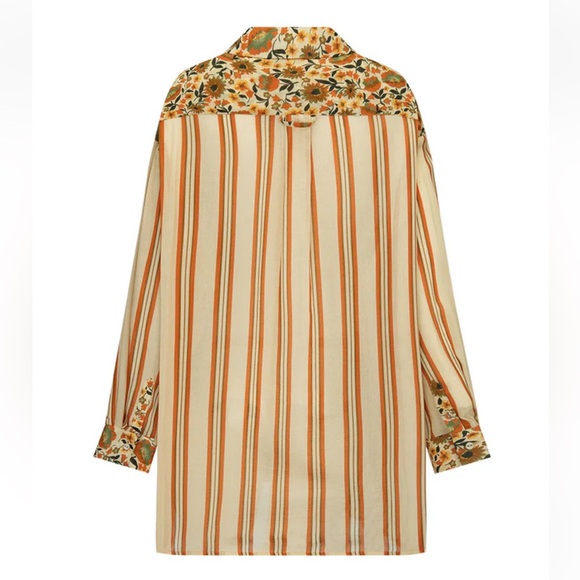 Spell Impala Lily Shirt Dress in Gold - Picture 9 of 11